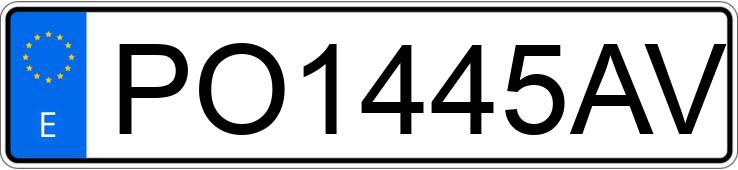 Numer rejestracyjny PO1445AV posiada HONDA CIVIC