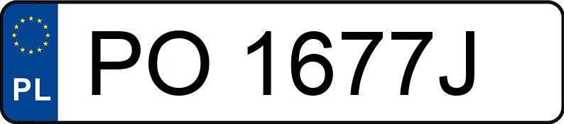 Numer rejestracyjny PO 1677J posiada FORD Escort 1.4i Kat. MR`93 CL - PO1677J