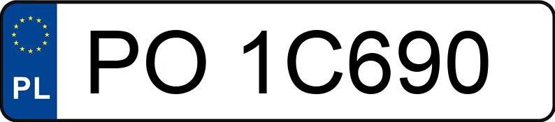 Numer rejestracyjny PO 1C690 posiada SUZUKI Swift 1.2 Diesel MR`05 E4 - PO1C690