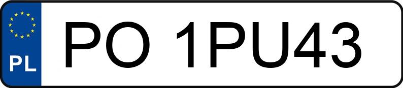 Numer rejestracyjny PO 1PU43 posiada BMW 520 Diesel MR`16 E6 G30 520 Diesel MR`16 E6 G30 - PO1PU43