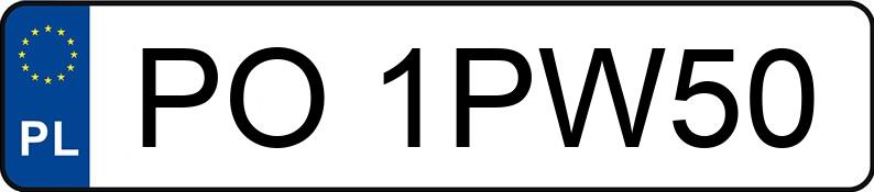 Numer rejestracyjny PO 1PW50 posiada AUDI A4 - PO1PW50