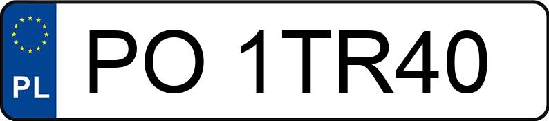 Numer rejestracyjny PO 1TR40 posiada BMW 520 I - PO1TR40