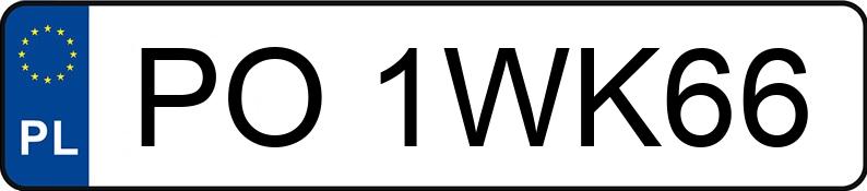 Numer rejestracyjny PO 1WK66 posiada RENAULT D MDA3C - PO1WK66