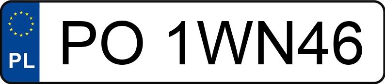 Numer rejestracyjny PO 1WN46 posiada RENAULT MASTER - PO1WN46