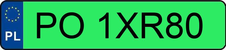 Numer rejestracyjny PO 1XR80 posiada PEUGEOT 208 - PO1XR80 Numer rejestracyjny PO 1XR80 posiada PEUGEOT 208 - PO1XR80