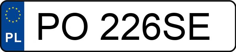 Numer rejestracyjny PO 226SE posiada AUDI A4 - PO226SE