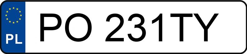 Numer rejestracyjny PO 231TY posiada RENAULT Megane III 1.4 MR`08 E5 Dynamique 130 TCe - PO231TY