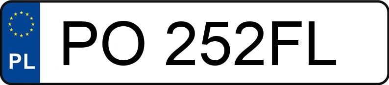 Numer rejestracyjny PO 252FL posiada FIAT BRAVO - PO252FL