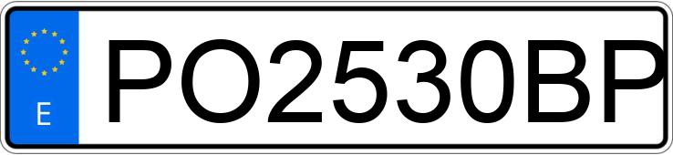 Numer rejestracyjny PO2530BP posiada CITROEN XSARA