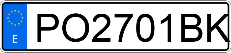 Numer rejestracyjny PO2701BK posiada RENAULT MEGANE