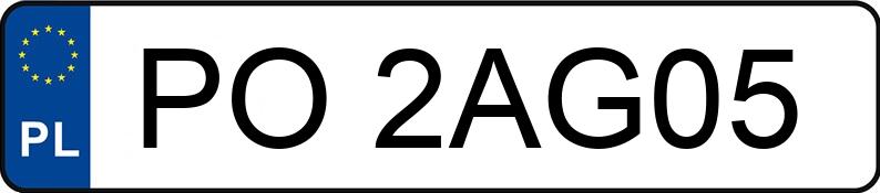 Numer rejestracyjny PO 2AG05 posiada BMW 320 - PO2AG05