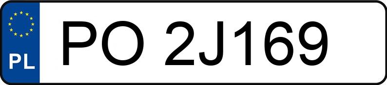 Numer rejestracyjny PO 2J169 posiada RENAULT MEGANE 2.0 KAT TURBO - PO2J169