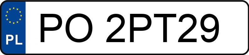 Numer rejestracyjny PO 2PT29 posiada SKODA FABIA - PO2PT29