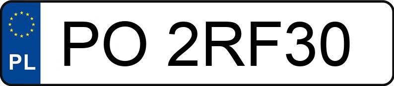 Numer rejestracyjny PO 2RF30 posiada BMW 318i Touring MR`16 E6 F31 318i Touring MR`16 E6 F31 - PO2RF30