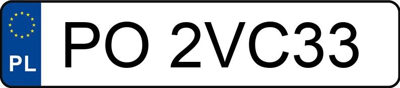 Numer rejestracyjny PO 2VC33 posiada FIAT 500 - PO2VC33 Numer rejestracyjny PO 2VC33 posiada FIAT 500 - PO2VC33