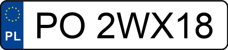 Numer rejestracyjny PO 2WX18 posiada SKODA SUPERB - PO2WX18 Numer rejestracyjny PO 2WX18 posiada SKODA SUPERB - PO2WX18