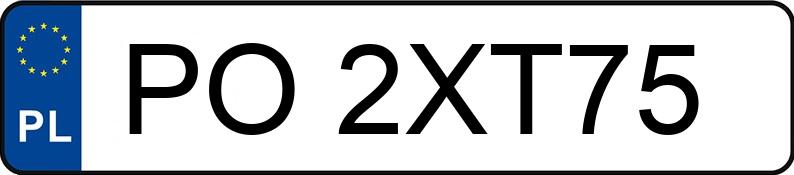 Numer rejestracyjny PO 2XT75 posiada BMW 420D - PO2XT75