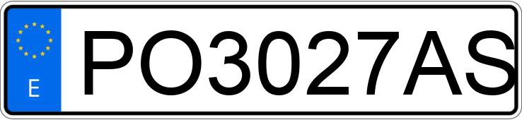 Numer rejestracyjny PO3027AS posiada OPEL CALIBRA