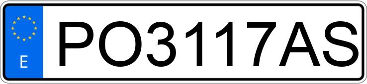 Numer rejestracyjny PO3117AS posiada RENAULT CLIO