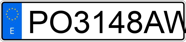 Numer rejestracyjny PO3148AW posiada PEUGEOT 205 Numer rejestracyjny PO3148AW posiada PEUGEOT 205