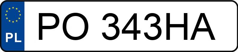 Numer rejestracyjny PO 343HA posiada FIAT PUNTO - PO343HA
