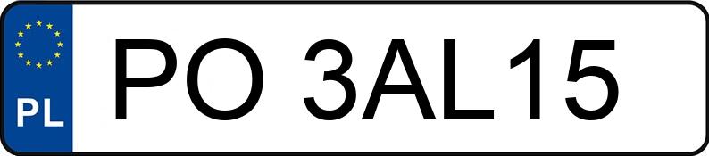 Numer rejestracyjny PO 3AL15 posiada KIA RIO - PO3AL15 Numer rejestracyjny PO 3AL15 posiada KIA RIO - PO3AL15