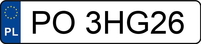Numer rejestracyjny PO 3HG26 posiada OPEL Combo Diesel 1.6t 1.7 Tour - PO3HG26 Numer rejestracyjny PO 3HG26 posiada OPEL Combo Diesel 1.6t 1.7 Tour - PO3HG26