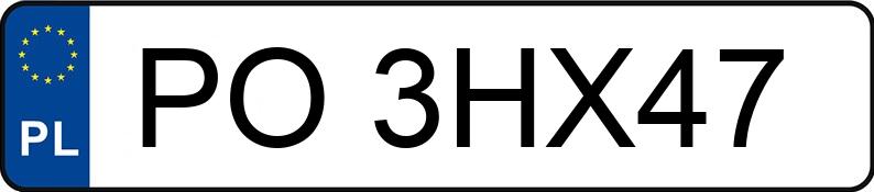 Numer rejestracyjny PO 3HX47 posiada BMW 520D XDRIVE - PO3HX47