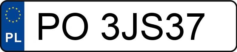 Numer rejestracyjny PO 3JS37 posiada BMW 518D - PO3JS37