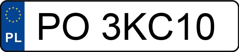 Numer rejestracyjny PO 3KC10 posiada ALFA ROMEO 159 - PO3KC10