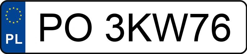 Numer rejestracyjny PO 3KW76 posiada HYUNDAI KONA - PO3KW76