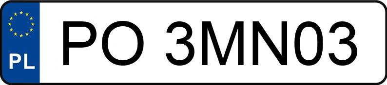 Numer rejestracyjny PO 3MN03 posiada VOLKSWAGEN TOURAN - PO3MN03 Numer rejestracyjny PO 3MN03 posiada VOLKSWAGEN TOURAN - PO3MN03