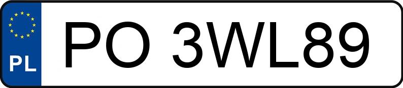 Numer rejestracyjny PO 3WL89 posiada VW/AUTO-FORM CRAFTER/AMBULANS SYN1E/SC.01 - PO3WL89