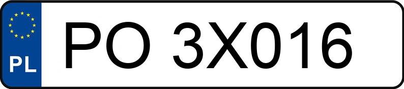 Numer rejestracyjny PO 3X016 posiada FIAT 500 0.9 SGE TwinAir MR`15 E6 500S - PO3X016