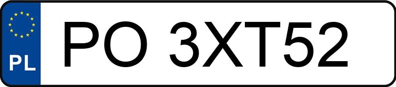 Numer rejestracyjny PO 3XT52 posiada PEUGEOT 2008 - PO3XT52 Numer rejestracyjny PO 3XT52 posiada PEUGEOT 2008 - PO3XT52