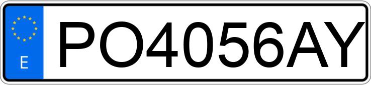 Numer rejestracyjny PO4056AY posiada RENAULT CLIO Numer rejestracyjny PO4056AY posiada RENAULT CLIO