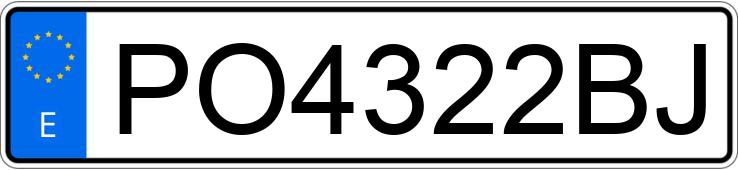 Numer rejestracyjny PO4322BJ posiada PEUGEOT 306