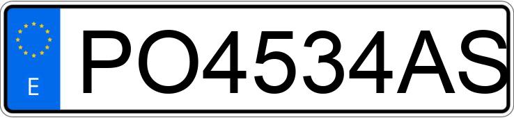Numer rejestracyjny PO4534AS posiada FORD ESCORT