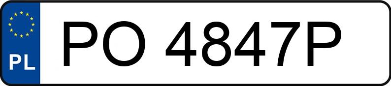 Numer rejestracyjny PO 4847P posiada NISSAN SUNNY - PO4847P