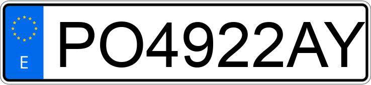 Numer rejestracyjny PO4922AY posiada VOLKSWAGEN GOLF Numer rejestracyjny PO4922AY posiada VOLKSWAGEN GOLF