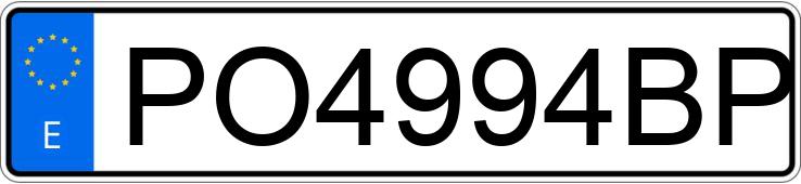 Numer rejestracyjny PO4994BP posiada RENAULT B-110.35