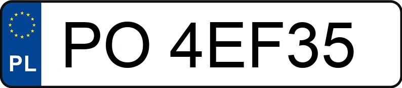 Numer rejestracyjny PO 4EF35 posiada BMW X4 XDRIVE20I - PO4EF35 Numer rejestracyjny PO 4EF35 posiada BMW X4 XDRIVE20I - PO4EF35