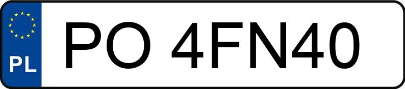 Numer rejestracyjny PO 4FN40 posiada HYUNDAI I40 - PO4FN40 Numer rejestracyjny PO 4FN40 posiada HYUNDAI I40 - PO4FN40