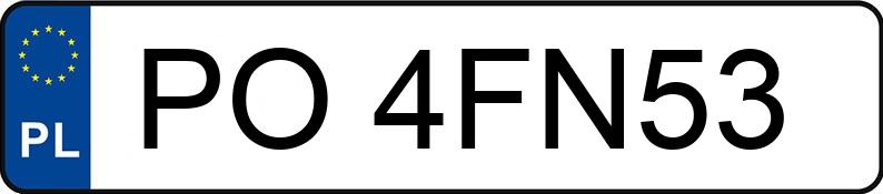 Numer rejestracyjny PO 4FN53 posiada AUDI A6 2.0 TDi MR`11 E5 4G A6 2.0 TDi MR`11 E5 4G - PO4FN53