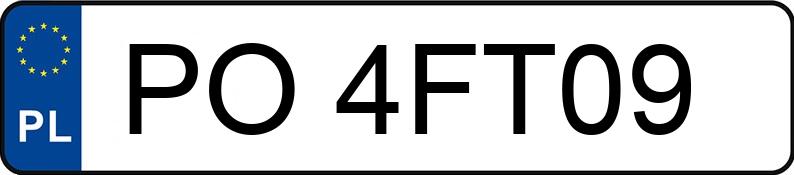 Numer rejestracyjny PO 4FT09 posiada VOLKSWAGEN POLO - PO4FT09