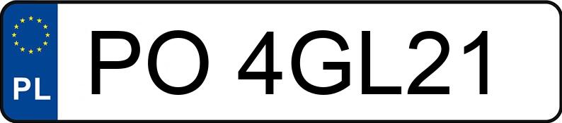 Numer rejestracyjny PO 4GL21 posiada BMW 320 - PO4GL21 Numer rejestracyjny PO 4GL21 posiada BMW 320 - PO4GL21