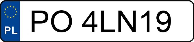 Numer rejestracyjny PO 4LN19 posiada SKODA FABIA VAN 5J2/VGP - PO4LN19