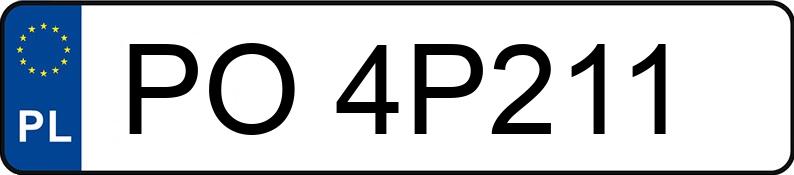 Numer rejestracyjny PO 4P211 posiada BMW 528I XDRIVE - PO4P211