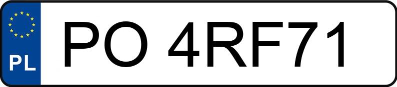 Numer rejestracyjny PO 4RF71 posiada MERCEDES-BENZ ACTROS 963-4-A - PO4RF71