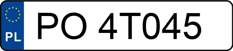 Numer rejestracyjny PO 4T045 posiada MERCEDES-BENZ GLE 450 MR`15 E6 W166 AMG 4Matic - PO4T045